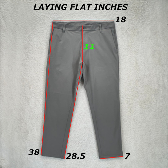 Lululemon ABC Classic Fit Trouser Men Size 4 Beige Casual Everyday Performance - Picture 3 of 10